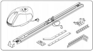 Секционные гаражные ворота Jarmex с приводом DEA (Размеры: 2370x3000мм)