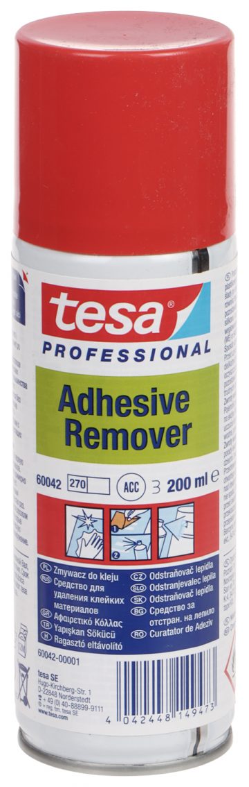 ETIĶEŠU NOŅEMŠANAS LĪDZEKLIS ADHESIVE-REMOVER/200ML IZSMIDZINĀMS LĪDZEKLIS 200 ml TESAETIĶEŠU NOŅEMŠANAS LĪDZEKLIS ADHESIVE-REMOVER/200ML IZSMIDZINĀMS LĪDZEKLIS 200 ml TESA