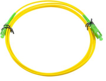 OPTISKĀS ŠĶIEDRAS SAVIENOJUMS ZELTA KRĀSĀ SC/APC-SC/APC 657A2 1J 15M SIMPLEX