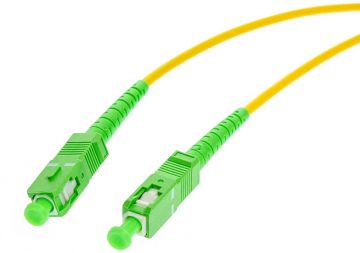 OPTISKĀS ŠĶIEDRAS SAVIENOJUMS ZELTA KRĀSĀ SC/APC-SC/APC 657A2 1J 15M SIMPLEX