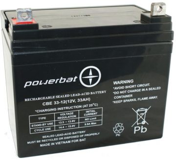 PowerBat AGM 12V 33Ah akumulatorsPowerBat AGM 12V 33Ah akumulators