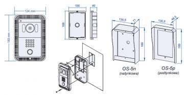ĀRA PANELE COMMAX AR CAM. DRC-4FC