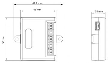 IEEJAS PAPLAŠINĀŠANAS MODULIS DS-KD-AL8 Hikvision