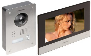 VIDEO DOMOFONA KOMPLEKTS DS-KIS703Y-P HikvisionVIDEO DOMOFONA KOMPLEKTS DS-KIS703Y-P Hikvision