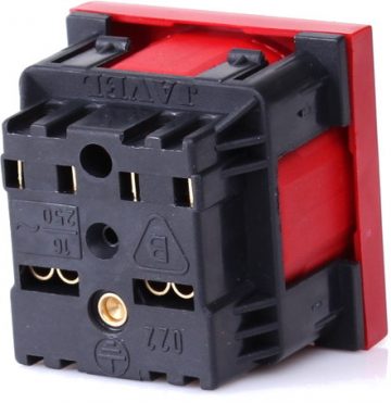 1M elektriskā viena kontaktligzda + bloķēšana