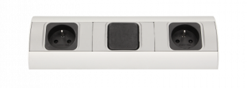 Mēbeļu kontaktligzda ar slēdzi ORNO OR-AE-1304, 2x230V