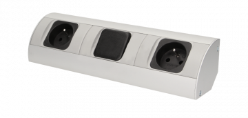Mēbeļu kontaktligzda ar slēdzi ORNO OR-AE-1304, 2x230V