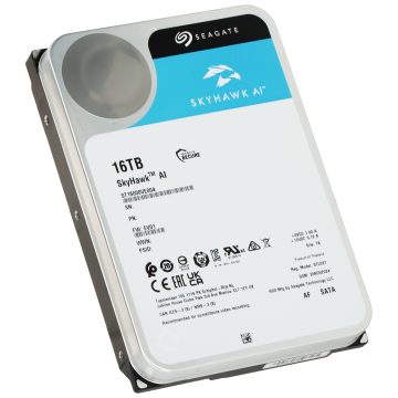 SkyHawk AI SEAGATE HDD-ST16000VE004 16TB 24/7 DIGITĀLĀ VIDEOIERAKSTĪTĀJA DISKS