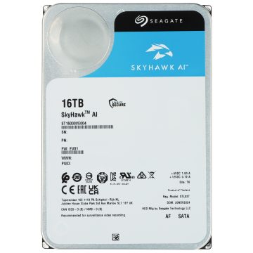 SkyHawk AI SEAGATE HDD-ST16000VE004 16TB 24/7 DIGITĀLĀ VIDEOIERAKSTĪTĀJA DISKS
