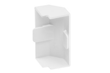 Armatūra elektroinstalācijas stroboskopiskajiem savienojumiem, ārējais stūris WHITE NZ 40x40 (1 gab.)