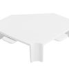 Savienotājelementi grīdlīstēm, leņķa slēdžiem WHITE LK 90x60 (1 gab.)