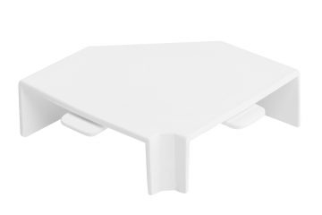 Savienotājelementi grīdlīstēm, leņķa slēdžiem WHITE LK 90x60 (1 gab.)