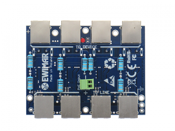 LAN module with surge protection EXT with InPoE function EWIMAR PTF-54-EXT/InPoE/P
