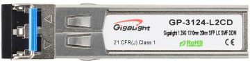GigaLight 16dB 2xLC 1.25G SM 20km 1310nm SFP MODULS