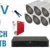 MONITORINGA KOMPLEKTS UNV-NVR08-8IPCB2 8 KAMERAS + DVR UNIVIEW