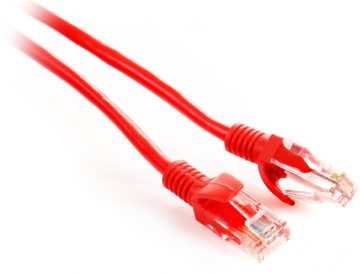 GETFORT CAT.5E UTP kabelis PATCHCORD 1m sarkans