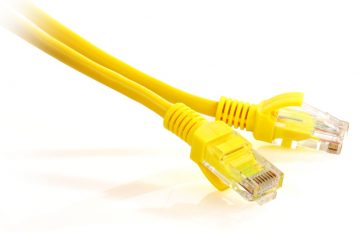 GETFORT CAT.5E UTP kabelis PATCHCORD 1m dzeltens