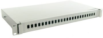 1U 19 collu 24x SC SIMPLEX WIRELESS CONNECTOR pelēks, noņemams