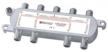 1-8 DVB-T SAT 8x1 sadalītājs1-8 DVB-T SAT 8x1 sadalītājs