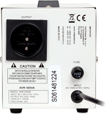 VOLT POLSKA AVR 500 СТАБИЛИЗАТОР НАПРЯЖЕНИЯ