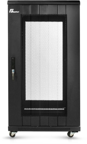 GETFORT 19 collu 22U 600x600 perforēts skapis ar perforācijuGETFORT 19 collu 22U 600x600 perforēts skapis ar perforāciju