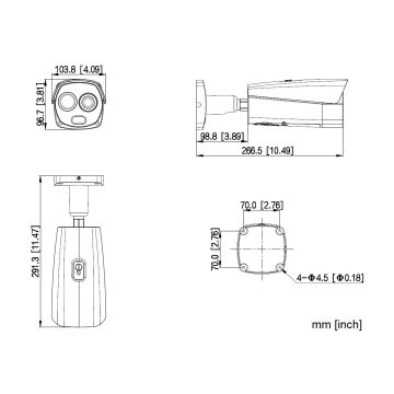 IP HIBRĪDA TERMOKAMERA TPC-BF2241-B7F8-DW-S2 7.0 mm - 960p, - 4 Mpx 8.0 mm DAHUA IP HIBRĪDA TERMOKAMERA TPC-BF2241-B7F8-DW-S2 7.0 mm - 960p, - 4 Mpx 8.0 mm DAHUA