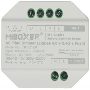 КОНТРОЛЛЕР УМНОГО СВЕТОДИОДНОГО ОСВЕЩЕНИЯ TRI-C1ZR ZigBee, 2,4 ГГц