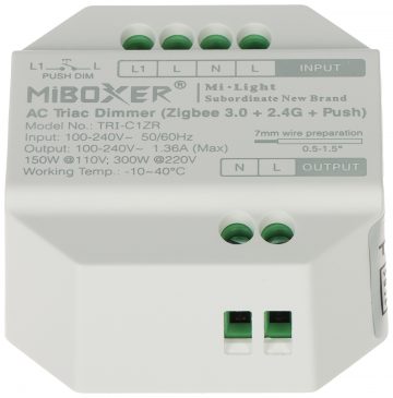 КОНТРОЛЛЕР УМНОГО СВЕТОДИОДНОГО ОСВЕЩЕНИЯ TRI-C1ZR ZigBee, 2,4 ГГц