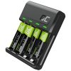 LĀDĒTĀJS VITAL-CHARGER+4X-AAA-800-GC Green Cell