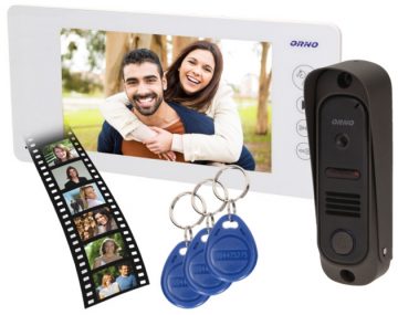 Videotelefons OR-VID-JS-1053/W Atmiņa + atslēgu pults ARCUS RFID 7" ORNO balts