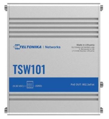 Switch|TELTONIKA|TSW101|5xRJ45|PoE ports 4|60 Watts|TSW101Switch|TELTONIKA|TSW101|5xRJ45|PoE ports 4|60 Watts|TSW101