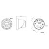 IP PRETVANDĀLISMA KAMERA DS-2CD2H83G2-LIZS2U(2.8-12MM) AcuSense Smart Hybrid Light - 8.3 Mpx 4K UHD - MOTOZOOM Hikvision