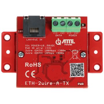 UTP / 2 LAIDŲ KEITIMO RINKINYS LAN+POE PERDAVIMUI ETH-2WIRE-A-SET2 RINKINYS 2 Vnt. ATTE