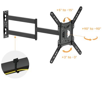 TELEVIZORA VAI MONITORA STIPRINĀJUMS BRATECK-LPA84-443L BRATECK