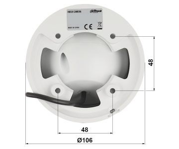 AHD, HD-CVI, HD-TVI, CVBS KAMERA HAC-HDW1239T-A-LED-0280B-S3 Full-Color - 1080p 2.8 mm DAHUA