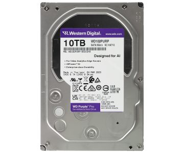 VDIGITĀLĀ VIDEOIERAKSTĪTĀJA DISKS HDD-WD102PURP 10TB 24/7 WESTERN DIGITAL