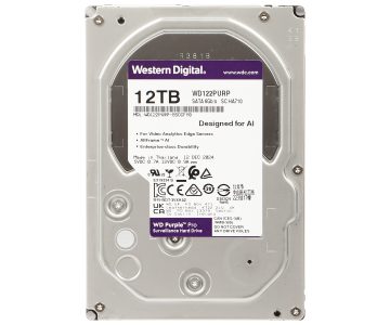 VDIGITĀLĀ VIDEOIERAKSTĪTĀJA DISKS HDD-WD122PURP 12TB 24/7 WESTERN DIGITAL