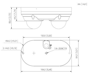 DIVU IP KAMERU AIZSARDZĪBA PRET VANDĀLISMU IPC-HDBW2449F-AS-E2-IL-0280B WizSense Smart Dual Light 2 X 4 Mpx 2 X 2.8 mm DAHUA