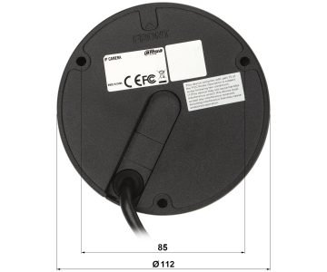 IP PRETVANDĀLISMA KAMERA IPC-HDBW3649E-AS-IL-0280B-BLACK WizSense Smart Dual Light - 6 Mpx 2.8 mm DAHUA