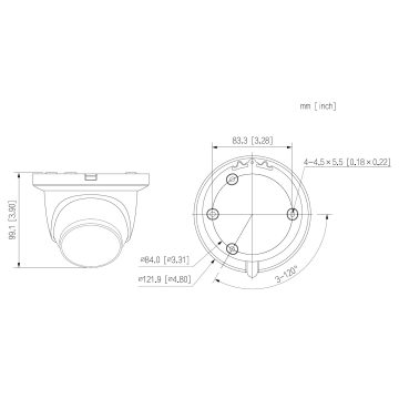 IP KAMERA IPC-HDW2649TM-S-IL-0280B WizSense Smart Dual Light - 6 Mpx 2.8 mm DAHUA