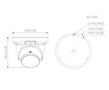 IP KAMERA IPC-HDW3649QM-S-IL-0280B WizSense Smart Dual Light - 6 Mpx 2.8 mm DAHUA