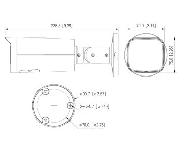 IP KAMERA IPC-HFW3849T-ZAS-IL-27135 Smart Dual Light WizSense - 8 Mpx 4K UHD 2.7 ... 13.5 mm - MOTOZOOM DAHUA