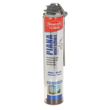 POLIURETĀNA PUTAS PMPL-900-65L ZEMA IZTECĪBA KĀRBA 880 ml WKRĘT-MET KLIMASPOLIURETĀNA PUTAS PMPL-900-65L ZEMA IZTECĪBA KĀRBA 880 ml WKRĘT-MET KLIMAS