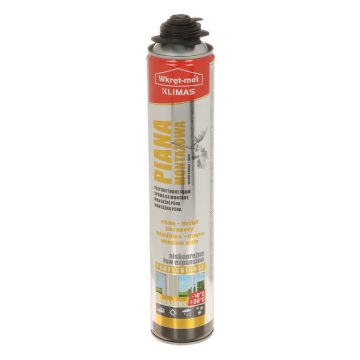 POLIURETĀNA PUTAS PMPPLE-750 ZEMA IZTECĪBA KĀRBA 750 ml WKRĘT-MET KLIMASPOLIURETĀNA PUTAS PMPPLE-750 ZEMA IZTECĪBA KĀRBA 750 ml WKRĘT-MET KLIMAS