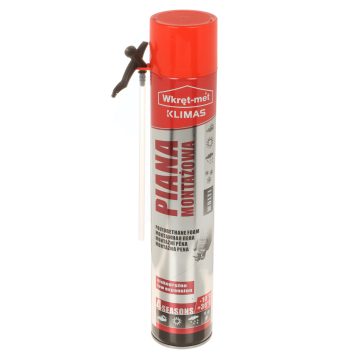 POLIURETĀNA PUTAS PMWWS-750 WINTER SUBZERO KĀRBA 750 ml WKRĘT-MET KLIMASPOLIURETĀNA PUTAS PMWWS-750 WINTER SUBZERO KĀRBA 750 ml WKRĘT-MET KLIMAS