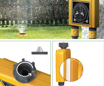 SMART DUAL WATERING VALVE TIMER WITH WIFI HUB TWG004WRF+TTV203WRF Tuya Smart RainPoint