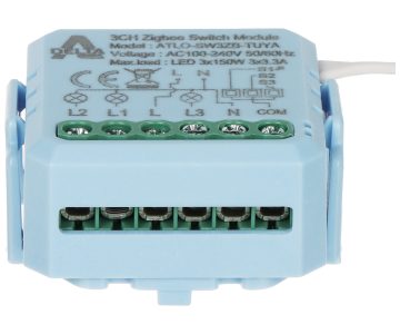 VIEDAIS PĀRSLĒGŠANAS SLĒDZIS ATLO-SW3ZB-TUYA ZigBee, Tuya Smart