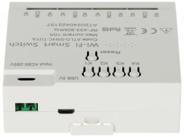 VIEDAIS PĀRSLĒGŠANAS SLĒDZIS ATLO-SW4C-TUYA Wi-Fi, Tuya Smart
