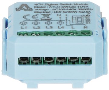 VIEDAIS PĀRSLĒGŠANAS SLĒDZIS ATLO-SW4ZB-TUYA ZigBee, Tuya Smart