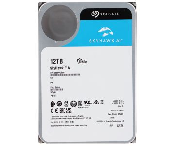 VDIGITĀLĀ VIDEOIERAKSTĪTĀJA DISKS HDD-ST12000VE003 12TB 24/7 SkyHawk AI SEAGATE